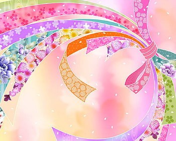 Colorful ribbon, colorful, pink, art, ribbon HD wallpaper