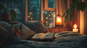 Cozy Aesthetic: Ultra for Relaxing Retreats, Cozy, reading, night, candlelight HD wallpaper