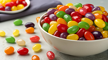 Vibrant Jelly Beans in Ultra, jelly bean, jelly beans, candy, snacks HD wallpaper