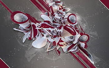 Poison Vectors, white, abstract, red, beauty HD wallpaper