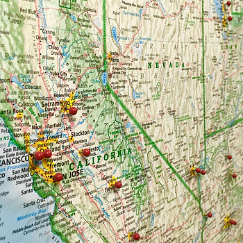 California, Map HD phone wallpaper