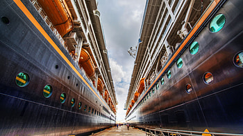 Cruise ship art, Port worm view, Unforgettable voyages, Oceanic splendor HD wallpaper