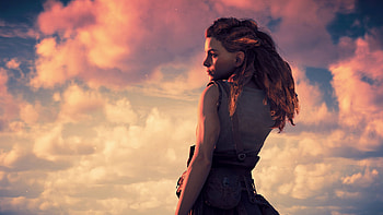 Horizon Zero Dawn, Aloy, Clouds, Games HD wallpaper