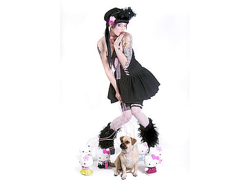 Doggy Girl, cool, girl, doggy HD wallpaper