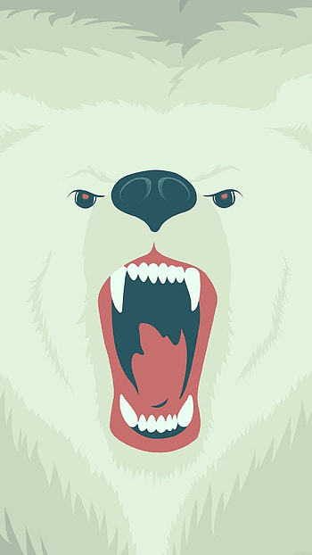 Polar bear, Fierce winter , Majestic creature, Frozen landscape HD phone wallpaper