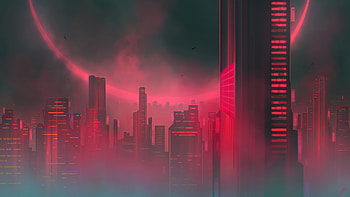 Downtown Mist , artist, artwork, digital-art, deviantart HD wallpaper