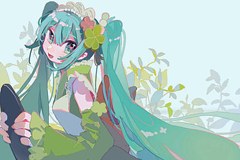 Hatsune Miku — Green Melody Vocaloid, Hatsune Miku, Anime, Vocaloid HD wallpaper