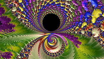 Trippy Psychedelic Fractal, colorful, colors, artistic, Abstract, fractal HD wallpaper