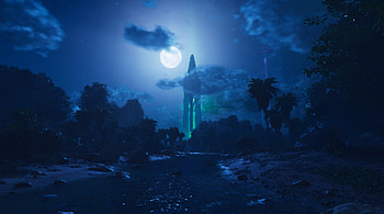 ARK: Survival Ascended The Island Night, ARK: Survival Ascended HD wallpaper