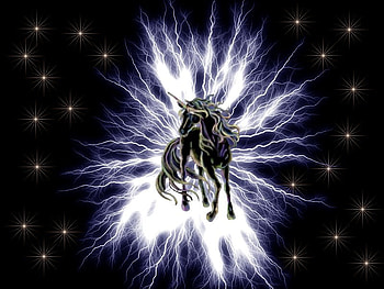 DarkUnicorn, unicorn, sky HD wallpaper