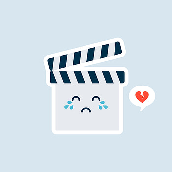 Cute cartoon clapperboard, Vector icon illustration, Kawaii clapperboard mascot, Movie icon HD phone wallpaper