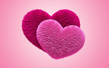 Pink Heart HD wallpaper