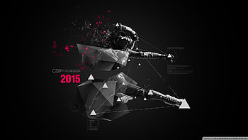 3D Abstract Polygon - E2 - CS9 Fx Design Wide for HD wallpaper