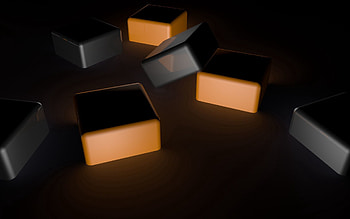 Dark, 3D, Shadow, Space, Cubes HD wallpaper