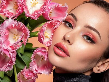 ღ, Flowers, Girl, Face, Look HD wallpaper