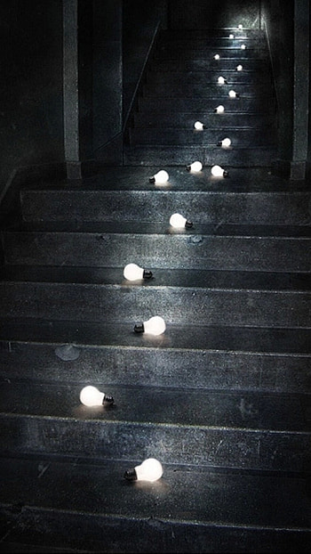 Black Aesthetic, Stairs Light HD phone wallpaper