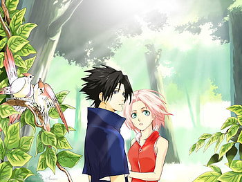 Anime, Girl, Stroll, Guy, Embrace HD wallpaper