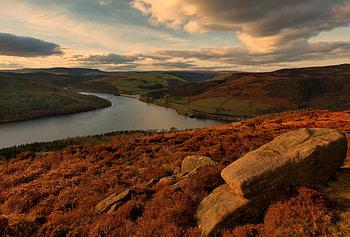 Nature, Rivers, Stones, Sky, Autumn, Clouds, Hills HD wallpaper