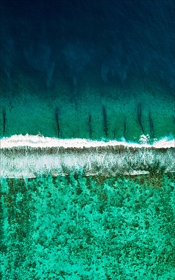Nature, View From Above, Shore, Bank, Ocean, Foam, Surf, Wave HD phone wallpaper
