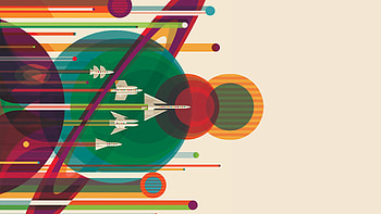 Spaceship Vector Solar System Planets Planes Sci Fi Artistic, spaceship, vector, solar-system, planets, planes, scifi, artistic, artist, artwork, digital-art HD wallpaper