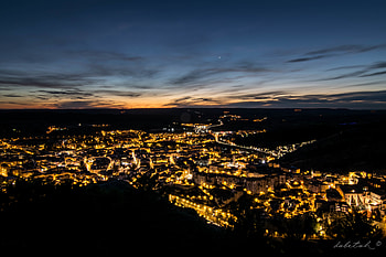 Night, Lights, View From Above, Dark, Night City HD wallpaper