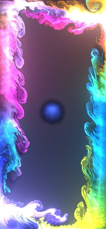 Glow blow, art, edge, colors HD phone wallpaper