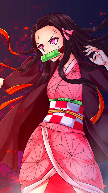 Nezuko Kamado — Kimetsu no Yaiba , Nezuko Kamado, Anime, Demon Slayer: Kimetsu no Yaiba HD phone wallpaper