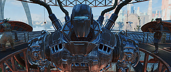 Liberty Prime, Fallout 4 Nexus mods, Game character, Giant robot HD wallpaper