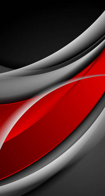 red black gray curves, digital, waves, amoled, material, neon, texture, android, design, pattern HD phone wallpaper
