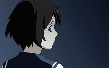 Anime, Girl, Profile, Brunette HD wallpaper