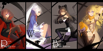 Rwby blake belladonna blonde hair prophet heart ruby rose . HD wallpaper