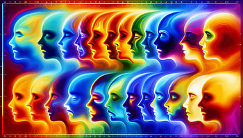Vibrant Emotion Spectrum - Emotional, emotions, Abstract, colorful, artistic HD wallpaper