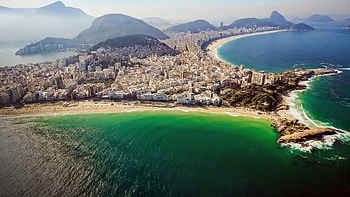 Aerial perspective, Beachfront marvels, Windows 10 spotlight, Brazil's beauty HD wallpaper