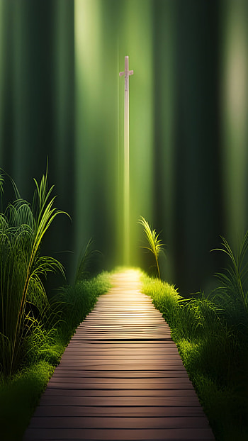 Floating Cross, cross, religious, christian HD phone wallpaper