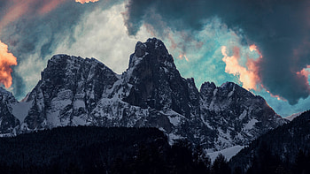 Himalayas, Majestic peaks, Serene lakes, Snow-covered HD wallpaper