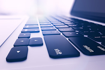 hi-tech technology notebook laptop notebook touchpad touchpad keyboard screen display blur bokeh close up HD wallpaper