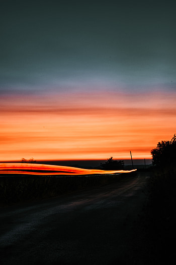 Twilight, Dark, Shine, Light, Blur, Smooth, Long Exposure, Dusk HD phone wallpaper