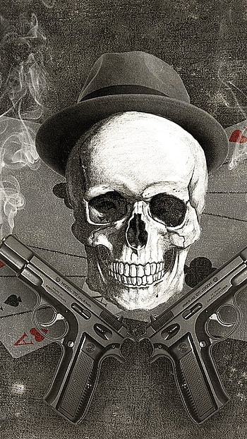 Mafia King, Skull Mafia HD phone wallpaper