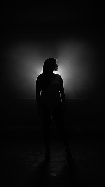 Black Colour, Black Colour Shadow, Black Shadow HD phone wallpaper