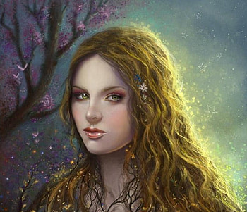 Chrysanthemum, sunlight, young, nature, flowers, stars, woman, tree HD wallpaper