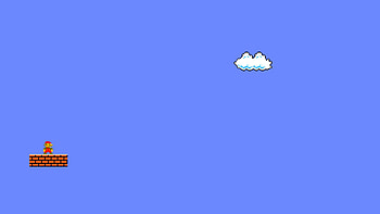 Mario Minimalism, mario, minimalism, artist HD wallpaper