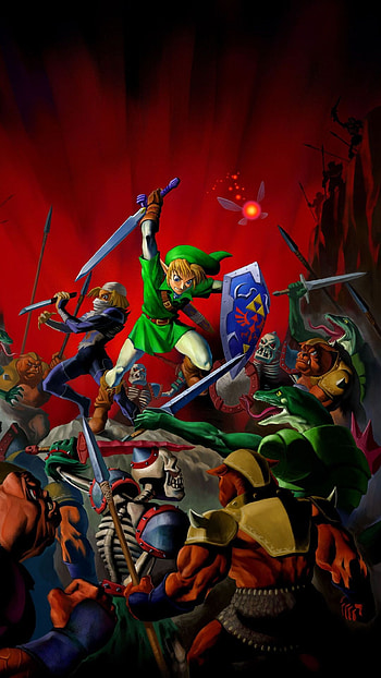 Legend Zelda , Mobile gaming, Epic adventure, Gaming nostalgia HD phone wallpaper