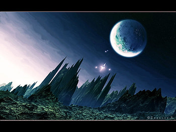 abstract, cg, 3d, place HD wallpaper