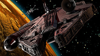 Star Wars, Millennium Falcon, Y Wing / and . HD wallpaper