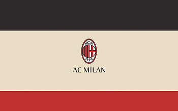 AC Milan, Minimalistic logo, Italian football club, Serie A HD wallpaper