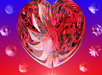 Love, fantasy, 3d HD wallpaper