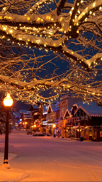 Leavenworth, Christmas Village HD phone wallpaper