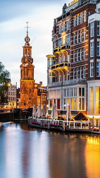 Muntplein, Amsterdam HD phone wallpaper