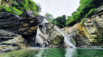 A hidden gem unexplored located at Lagonoy, Philippines, rocks, river, trees, waterfall, cascades, pond HD wallpaper