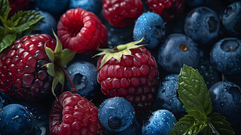 Bountiful Berry Bliss, fruit, berry, blueberry HD wallpaper